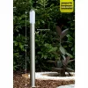 Lampe Borne d'éclairage Massive myGarden UTRECHT Acier inoxydable, Blanc, 1 lumière, Détecteur de mouvement