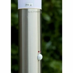 Lampe Borne d'éclairage Massive myGarden UTRECHT Acier inoxydable, Blanc, 1 lumière, Détecteur de mouvement