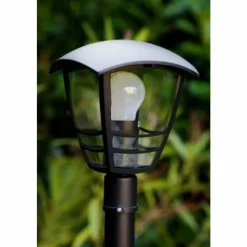 Luminaires Rustiques-Luminaires Philips Borne d'éclairage Philips myGarden CREEK Noir, Transparent, 1 lumière