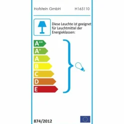 hofstein Borne d'éclairage Tunes Acier inoxydable, 1 lumière