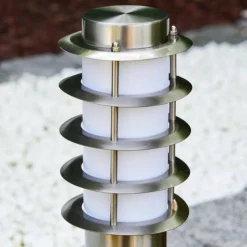 hofstein Borne d'éclairage Tunes Acier inoxydable, 1 lumière