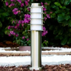 hofstein Borne d'éclairage Tunes Acier inoxydable, 1 lumière