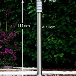 hofstein Borne d'éclairage Tunes Acier inoxydable, 1 lumière