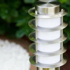 hofstein Borne d'éclairage Tunes Acier inoxydable, 1 lumière