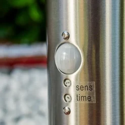 hofstein Borne d'éclairage Walise Acier inoxydable, 1 lumière, Détecteur de mouvement