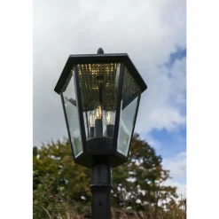 Luminaires Lutec Borne d'extérieur Lutec London LED Noir, 3 lumières