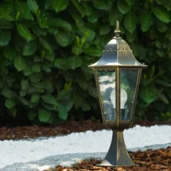 Luminaires Rustiques-hofstein Borne Hongkong Bronze, Or, 1 lumière