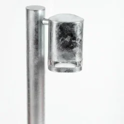 hofstein Borne lumineuse Amyton Acier inoxydable, Transparent, Zingué, 1 lumière