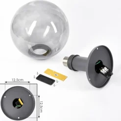 hofstein Borne lumineuse Bostarenga Anthracite, 1 lumière