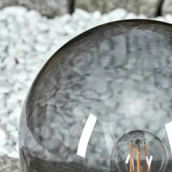 Suspension Verre Fumé-hofstein Borne lumineuse Bostarenga Anthracite, 1 lumière