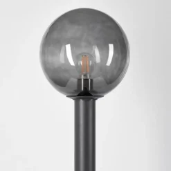 Suspension Verre Fumé-hofstein Borne lumineuse Bostarenga Anthracite, 1 lumière