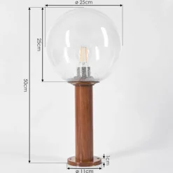 hofstein Borne lumineuse Bubodefo Brun, Couleur bois, 1 lumière