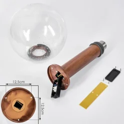 hofstein Borne lumineuse Bubodefo Brun, Couleur bois, 1 lumière