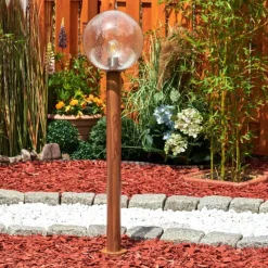 hofstein Borne lumineuse Bubodefo Brun, Couleur bois, 1 lumière