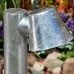 hofstein Borne lumineuse Cook Acier inoxydable, Zingué, 1 lumière