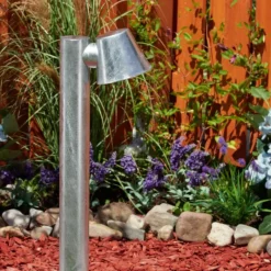 hofstein Borne lumineuse Cook Acier inoxydable, Zingué, 1 lumière