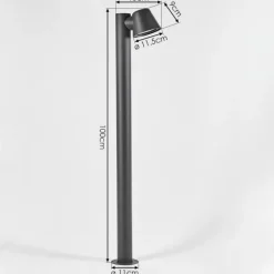 hofstein Borne lumineuse Cook Noir, 1 lumière