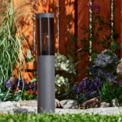 hofstein Borne lumineuse Gaborone Anthracite, Noir, 1 lumière