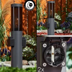 hofstein Borne lumineuse Gaborone Anthracite, 1 lumière