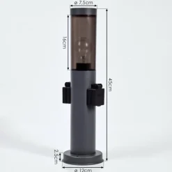 hofstein Borne lumineuse Gaborone Anthracite, 1 lumière