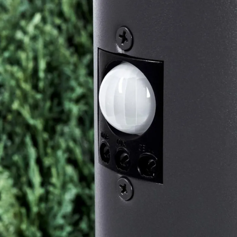 hofstein Borne lumineuse Gaborone Anthracite, 1 lumière, Détecteur de mouvement