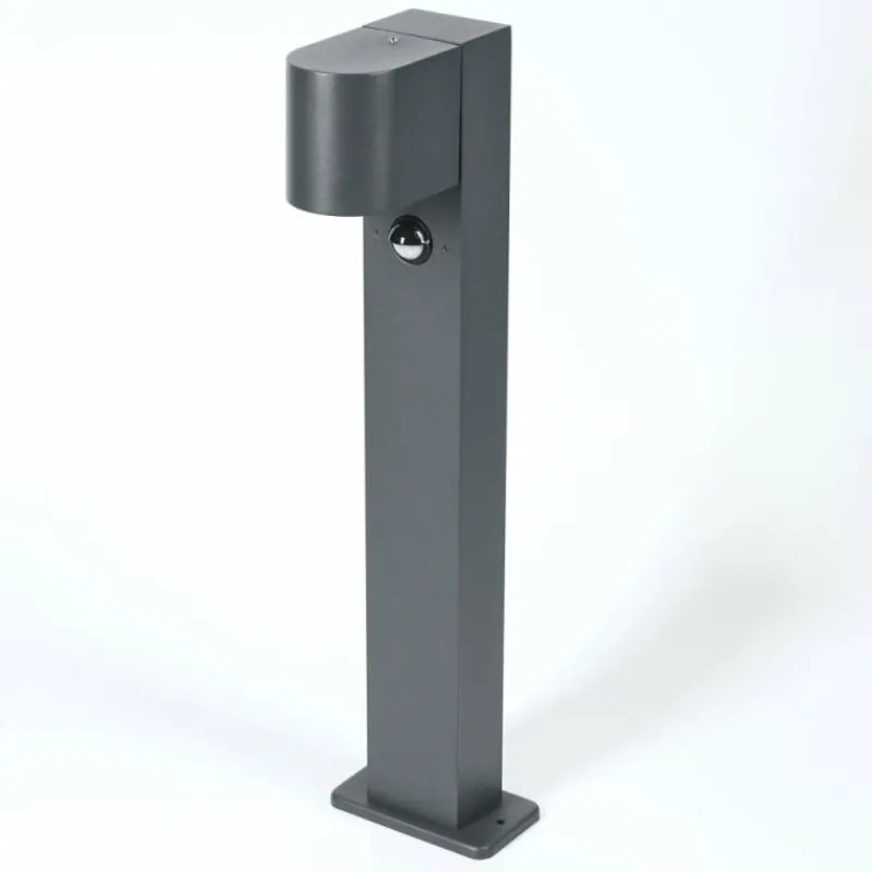 hofstein Borne lumineuse Kingstown Anthracite, 1 lumière, Détecteur de mouvement