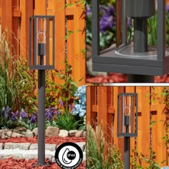 hofstein Borne lumineuse Oiba Anthracite, 1 lumière