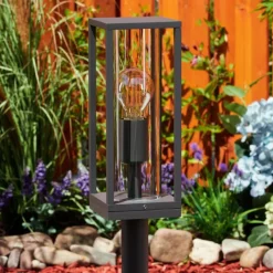 hofstein Borne lumineuse Oiba Anthracite, 1 lumière