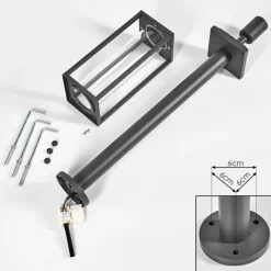 hofstein Borne lumineuse Oiba Anthracite, 1 lumière