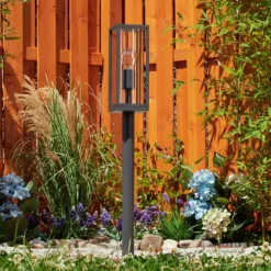 hofstein Borne lumineuse Oiba Anthracite, 1 lumière