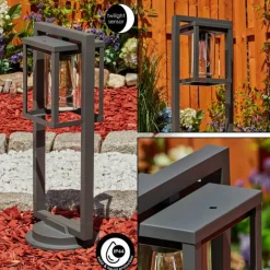 hofstein Borne lumineuse Parkkola Anthracite, 1 lumière