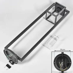 hofstein Borne lumineuse Parkkola Anthracite, 1 lumière