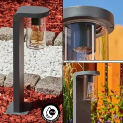 hofstein Borne lumineuse Radnor Anthracite, 1 lumière