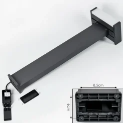 hofstein Borne lumineuse Ramalheira LED Anthracite, 1 lumière