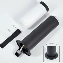 hofstein Borne lumineuse Ruti Noir, 1 lumière