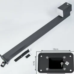 hofstein Borne lumineuse Toogong LED Anthracite, 1 lumière, Détecteur de mouvement