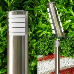 hofstein Borne lumineuse Alslev Acier inoxydable, 1 lumière