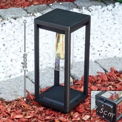 hofstein Borne lumineuse Baoshan Noir, 1 lumière