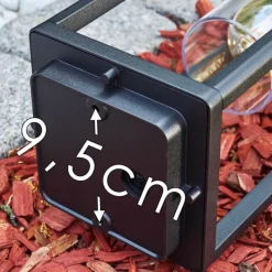 hofstein Borne lumineuse Baoshan Noir, 1 lumière