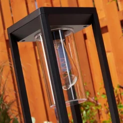 hofstein Borne lumineuse Baoshan Noir, 1 lumière