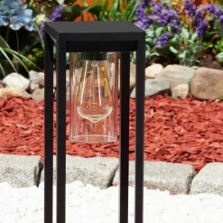 hofstein Borne lumineuse Baoshan Noir, 1 lumière