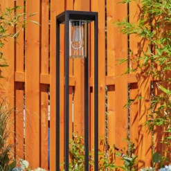 hofstein Borne lumineuse Baoshan Noir, 1 lumière