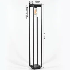 hofstein Borne lumineuse Baoshan Noir, 1 lumière