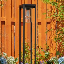 hofstein Borne lumineuse Baoshan Noir, 1 lumière