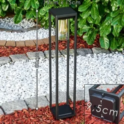 hofstein Borne lumineuse Baoshan Noir, 1 lumière