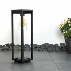 hofstein Borne lumineuse Baoshan Noir, 1 lumière