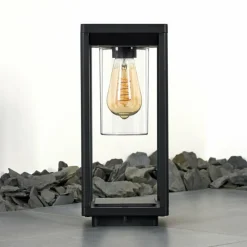 hofstein Borne lumineuse Baoshan Noir, 1 lumière