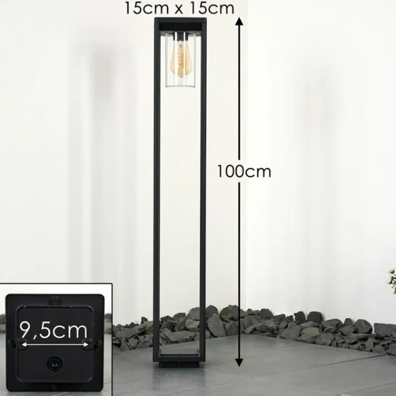 hofstein Borne lumineuse Baoshan Noir, 1 lumière