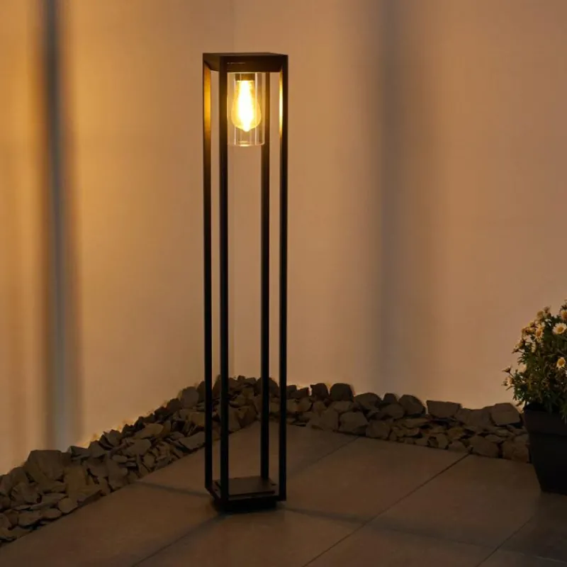 hofstein Borne lumineuse Baoshan Noir, 1 lumière