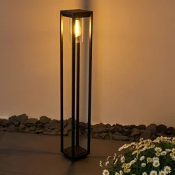 hofstein Borne lumineuse Baoshan Noir, 1 lumière